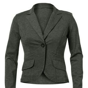 NEW CAbi Gray Jet Set Blazer Jacket 12